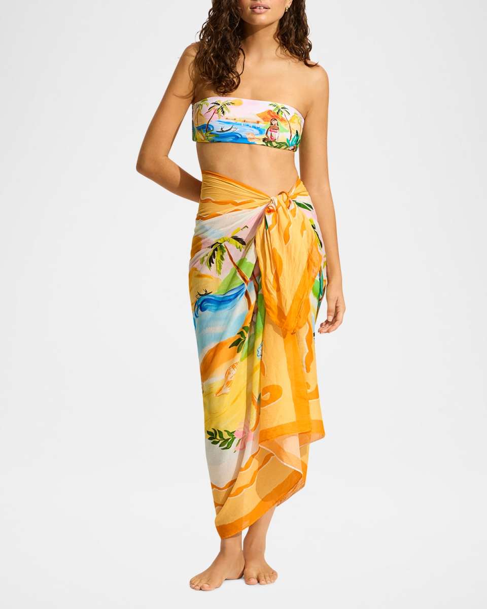 South Pacific Sarong Coverup
